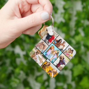Creëer Uw eigen fotocollage 8 Sleutelhanger