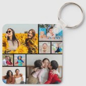 Creëer Uw eigen fotocollage 8 Sleutelhanger (Achterkant)