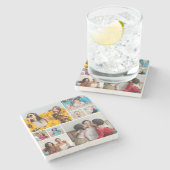 Creëer Uw eigen fotocollage 8 Stenen Onderzetter (Zijkant)