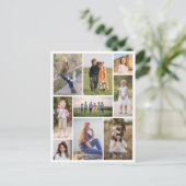 Creëer Uw eigen fotocollage 9 Briefkaart (Staand voorkant)