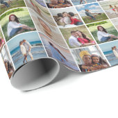 Creëer Uw eigen fotocollage 9 Cadeaupapier (Rol Hoek)