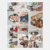 Creëer Uw eigen fotocollage 9 Fleece Deken (Voorkant)