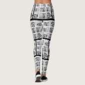 Creëer Uw eigen fotocollage - 9 foto's Leggings (Achterkant)