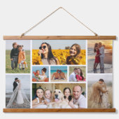 Creëer Uw eigen fotocollage 9 Hangend Wandkleed (Voorkant)