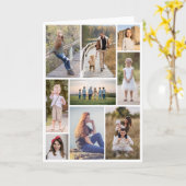 Creëer Uw eigen fotocollage 9 Kaart (Gele Bloem)