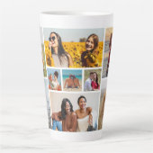 Creëer Uw eigen fotocollage 9 Latte Mok (Voorkant)