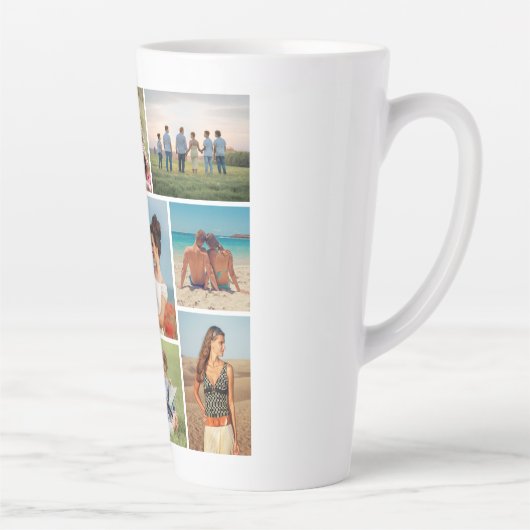 Creëer Uw eigen fotocollage 9 Latte Mok (Rechts)