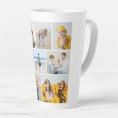 Creëer Uw eigen fotocollage 9 Latte Mok (Rechterhoek)