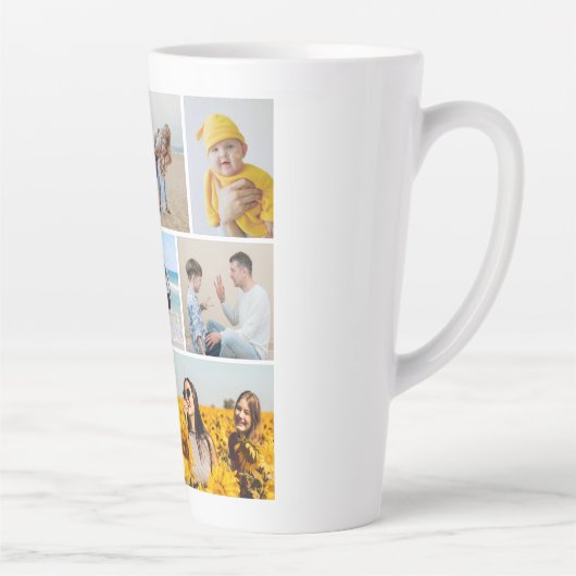 Creëer Uw eigen fotocollage 9 Latte Mok (Rechts)
