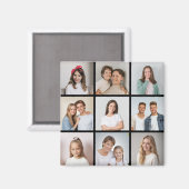 Creëer Uw eigen fotocollage 9 Magneet (Voorkant / Achterkant)