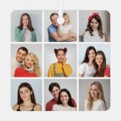 Creëer Uw eigen fotocollage 9 Metalen Ornament (Achterkant)