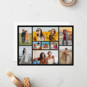 Creëer Uw eigen fotocollage 9 Notitiekaartje (Voorkant / Achterkant in situ)