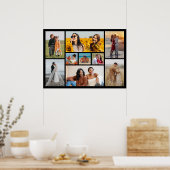 Creëer Uw eigen fotocollage 9 Poster (Keuken)