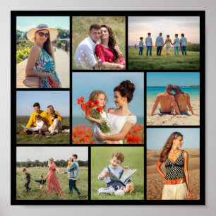 Creëer Uw eigen fotocollage 9 Poster