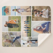 Creëer Uw eigen fotocollage 9 Sherpa Deken (Voorkant (horizontaal))