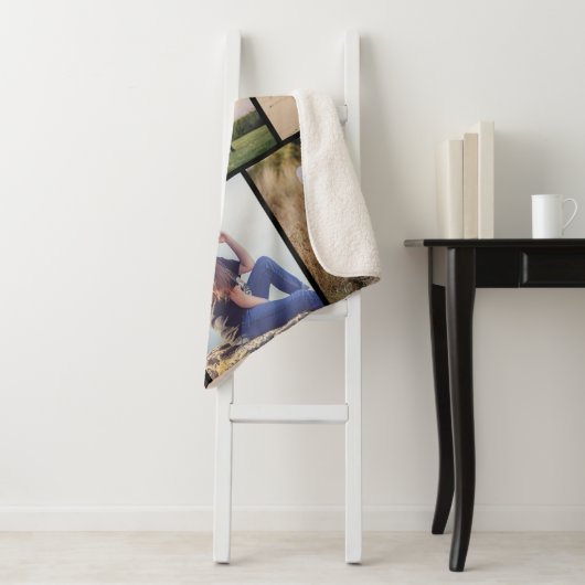 Creëer Uw eigen fotocollage 9 Sherpa Deken (In situ)