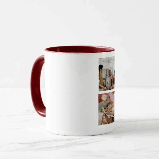 Creëer Uw Eigen Fotocollage Aangepaste Koffie Mok (Voorkant links)