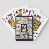 Creëer Uw Eigen Fotocollage Afstuderen Zwart Pokerkaarten (Achterkant)