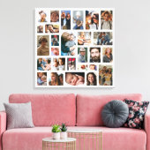 Creëer Uw eigen fotocollage Canvas Afdruk (Insitu (Woonkamer))
