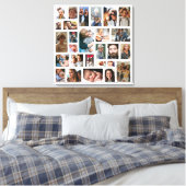 Creëer Uw eigen fotocollage Canvas Afdruk (Insitu (Slaapkamer))