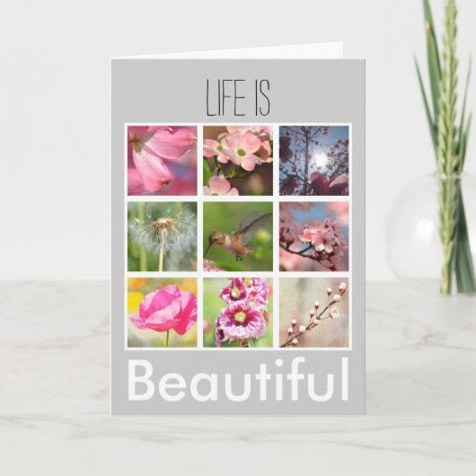 Creëer Uw eigen fotocollage Kaart (Voorkant)