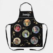 Creëer uw eigen fotocollage Kerstmonogram Schort (Voorkant)