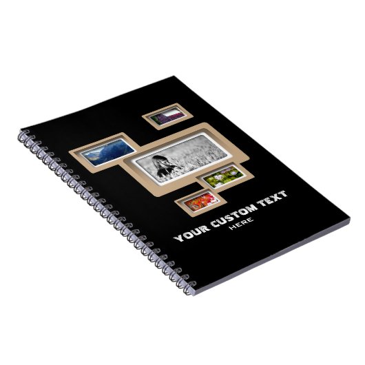 Creëer-Uw-Eigen Fotocollage-laptop Notitieboek (Rechterzijde)