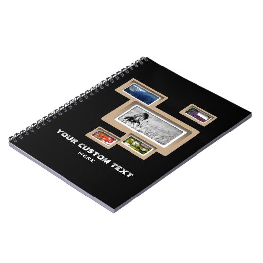 Creëer-Uw-Eigen Fotocollage-laptop Notitieboek (Linkerzijde)