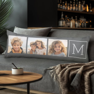 Creëer Uw eigen fotocollage met monogram Lichaamskussen