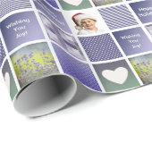 Creëer uw eigen fotocollage Paarse Cadeaupapier (Rol Hoek)