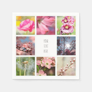 Creëer Uw eigen fotocollage Servet