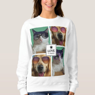 Creëer Uw eigen fotocollage van 4 Pet Trui