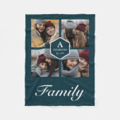 Creëer Uw eigen fotocollage voor 4 Afbeeldingen Fleece Deken (Voorkant)