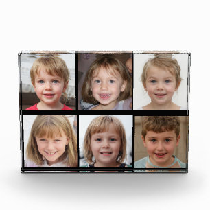Creëer Uw eigen fotocollage voor 6-reeks Fotoblokken