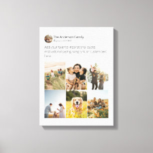 Creëer uw eigen fotocollage voor sociale media canvas afdruk