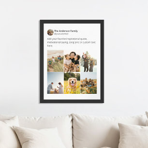 Creëer uw eigen fotocollage voor sociale media poster