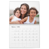 Creëer Uw eigen fotofamilie Modern Script 2026 Kalender (Feb 2026)