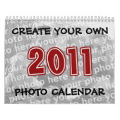 Creëer Uw eigen fotokalenders van 2011 Kalender (Hoes)