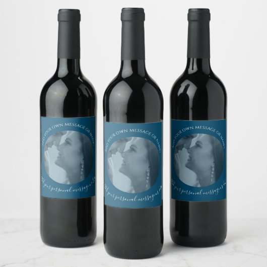 Creëer Uw eigen fotolabel Wijn Etiket (Flessen)