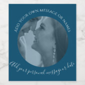 Creëer Uw eigen fotolabel Wijn Etiket (Enkel label)