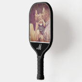 Creëer Uw eigen fotomonogram Initiaal Pickleball Paddle (Links)