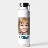 Creëer Uw eigen fotonaam Waterfles (Achterkant)