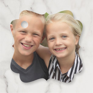 Creëer Uw eigen fotopapier Klassieke ronde sticker Bedankjes Labels