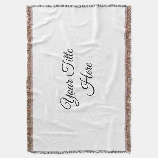 Creëer uw eigen - Fringe Blanket Deken (Voorkant Verticaal)