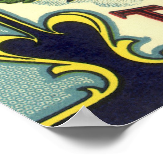 Creëer uw eigen  fruitkratenlabel poster (Hoek)