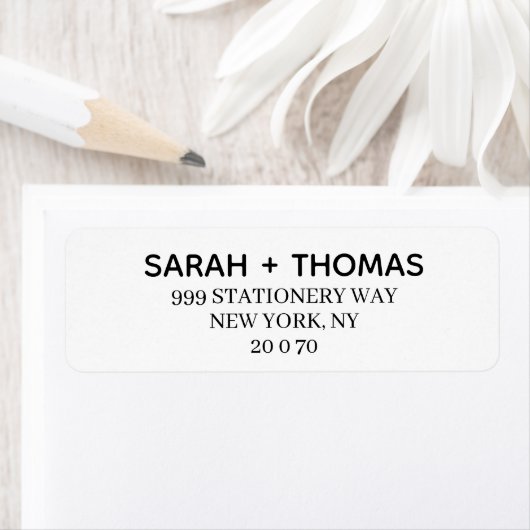 Creëer uw eigen gastnaam en adres Sticker (Insitu)