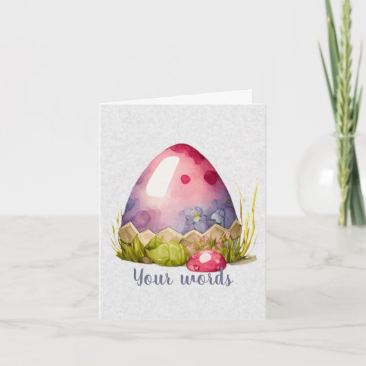 Creëer Uw eigen gekleurde eierkabouter kroon Kaart (Voorkant)