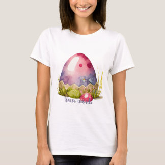 Creëer Uw eigen gekleurde eierkabouter kroon T-shirt