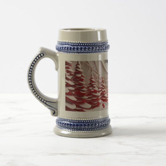 Creëer Uw eigen, Gelukkig Ontwerp van de Kerstmisd Bierpul (Links)