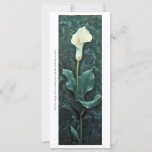 Creëer Uw eigen gemarmerde Calla Lily Bladwijzer K